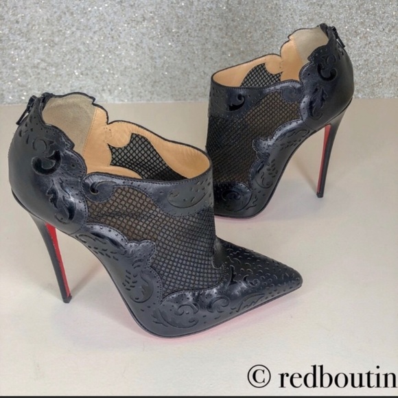 ❣️SOLD Louboutin Mandolina Laser Cut Booties 35 - Picture 5 of 7